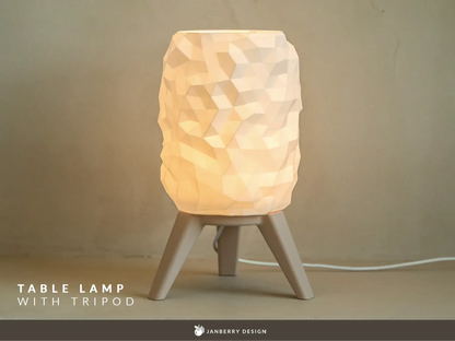 ORBIT: Home Decor Lampada da Tavolo con Paralume Geometrico
