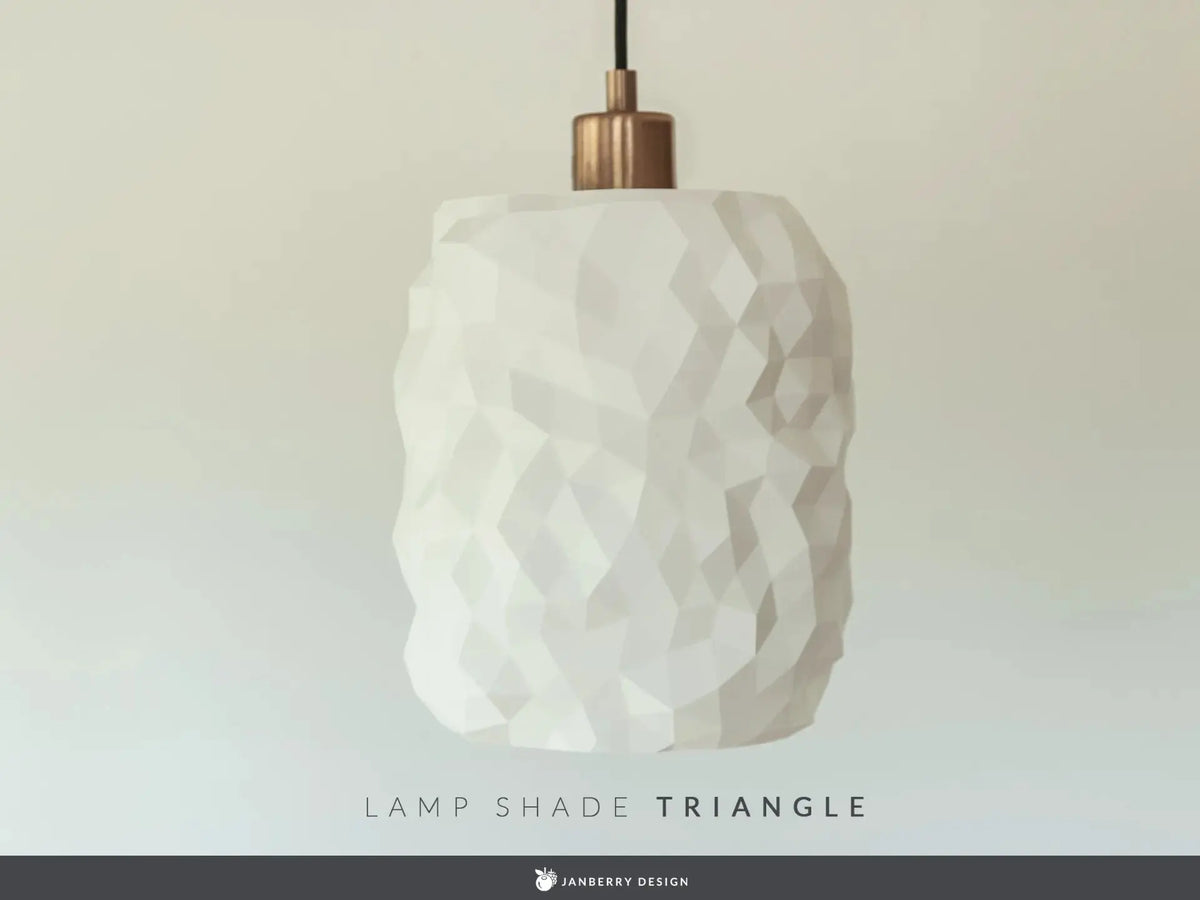 TRIANGLE: Home Decor Paralume Geometrico Scultoreo