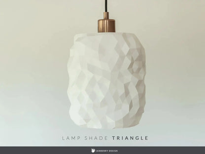 TRIANGLE: Home Decor Paralume Geometrico Scultoreo