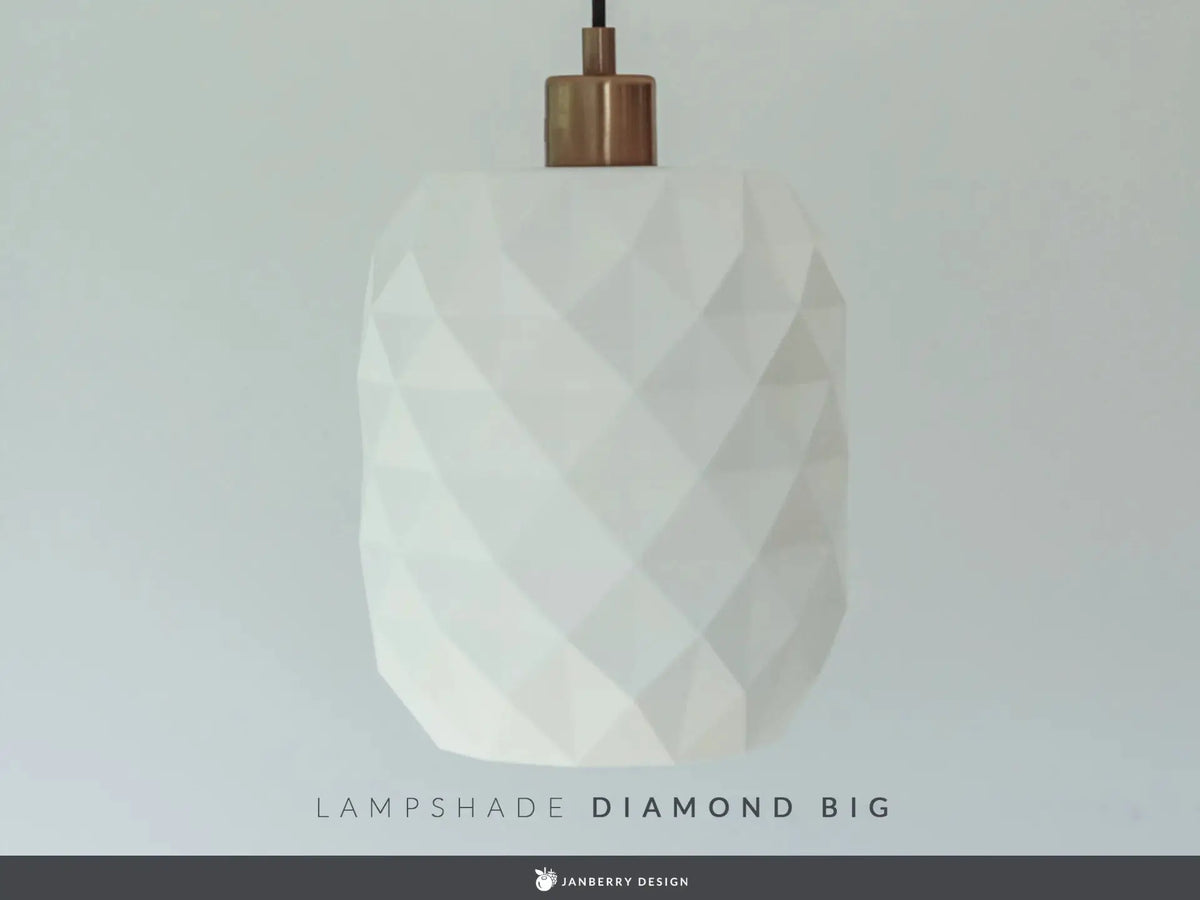 DIAMOND: Paralume Home Decor 3D Stampato a Diamante