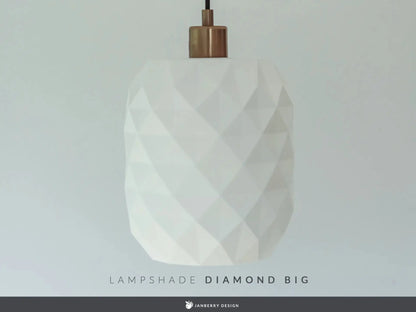 DIAMOND: Paralume Home Decor 3D Stampato a Diamante