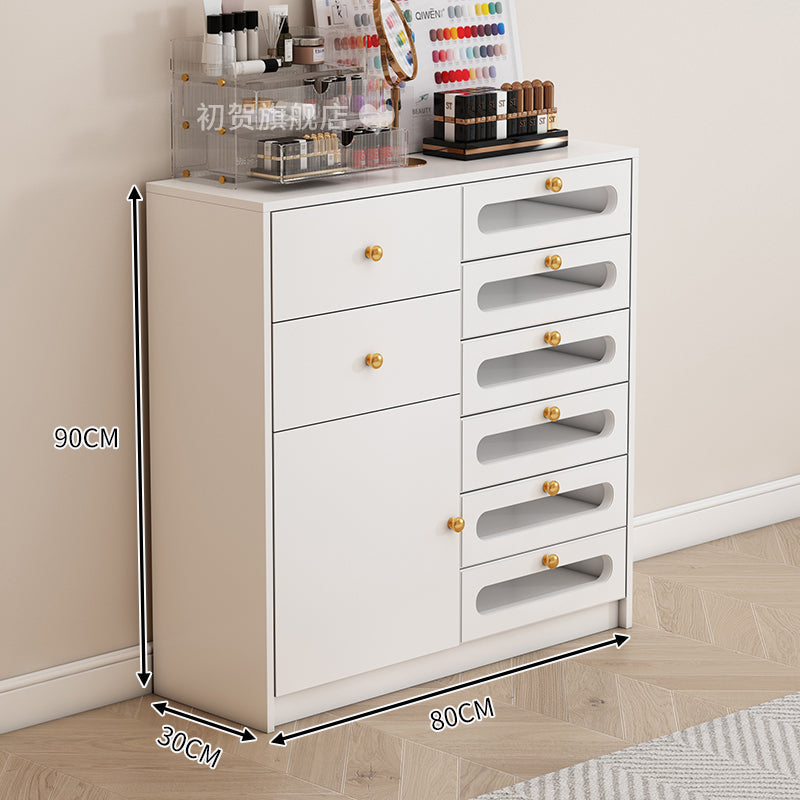 Cassettiera moderna per negozi di manicure e cura della pelle，Design a più scomparti.Specializzato per l'organizzazione del negozio