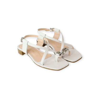 SANDALO FLAT BIANCO