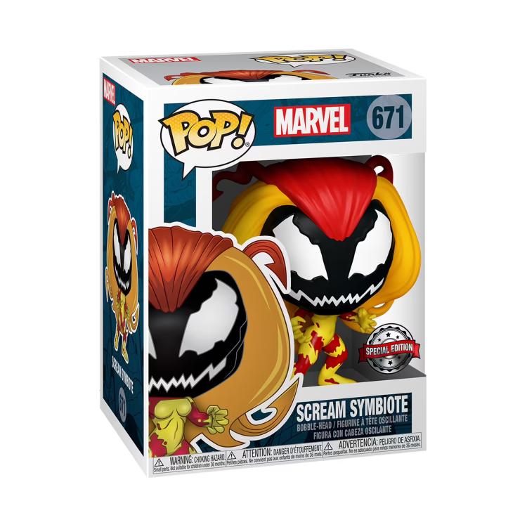 Funko Pop! Marvel (671) Scream Symbiote Special Edition Wackelkopf-Figur