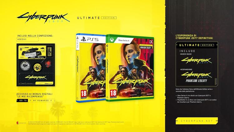 Cyberpunk 2077 Ultimate Edition PS5 PlayStation 5 Spiel EU ITA Neu