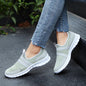 Women's athletic sneakers, women's fitness shoes with stretchy rubber sole