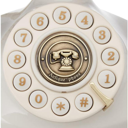 Brondi Telefono Fisso Vintage 10 Tavolo Retro Suoneria Regolabile Filo Bianco