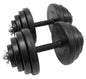 Set of 2 Adjustable Dumbbells Pair, Composable Weights 2X10-20Kg Gym Bodybuilding