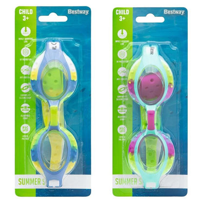 BESTWAY KINDER-SCHWIMMBRILLE HYDRO-SWIM SUMMER SWIRL 3+ JAHRE 21099