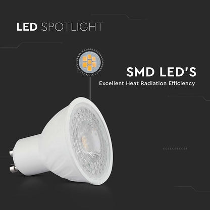 GU10 LED-Strahler 7,5W 110° klare Abdeckung 3000K