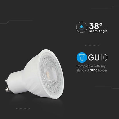 GU10 LED-Strahler 7,5W 110° klare Abdeckung 3000K