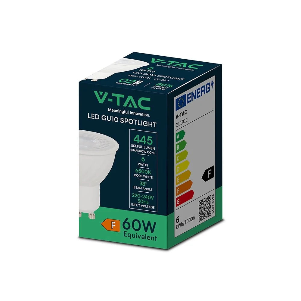 GU10 LED-Strahler 7,5W 110° klare Abdeckung 3000K