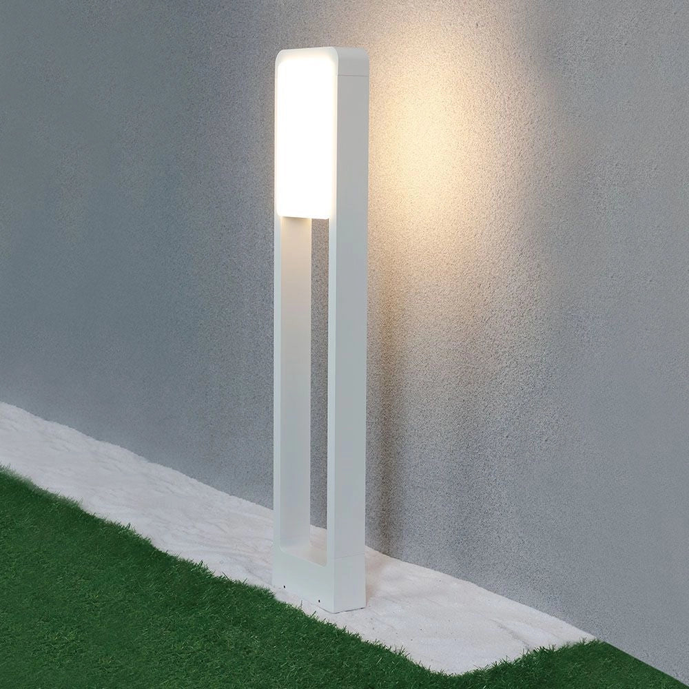 LED-Pollerleuchte V-TAC 10 W Samsung 4000 K IP65 – Gehäuse Weiß