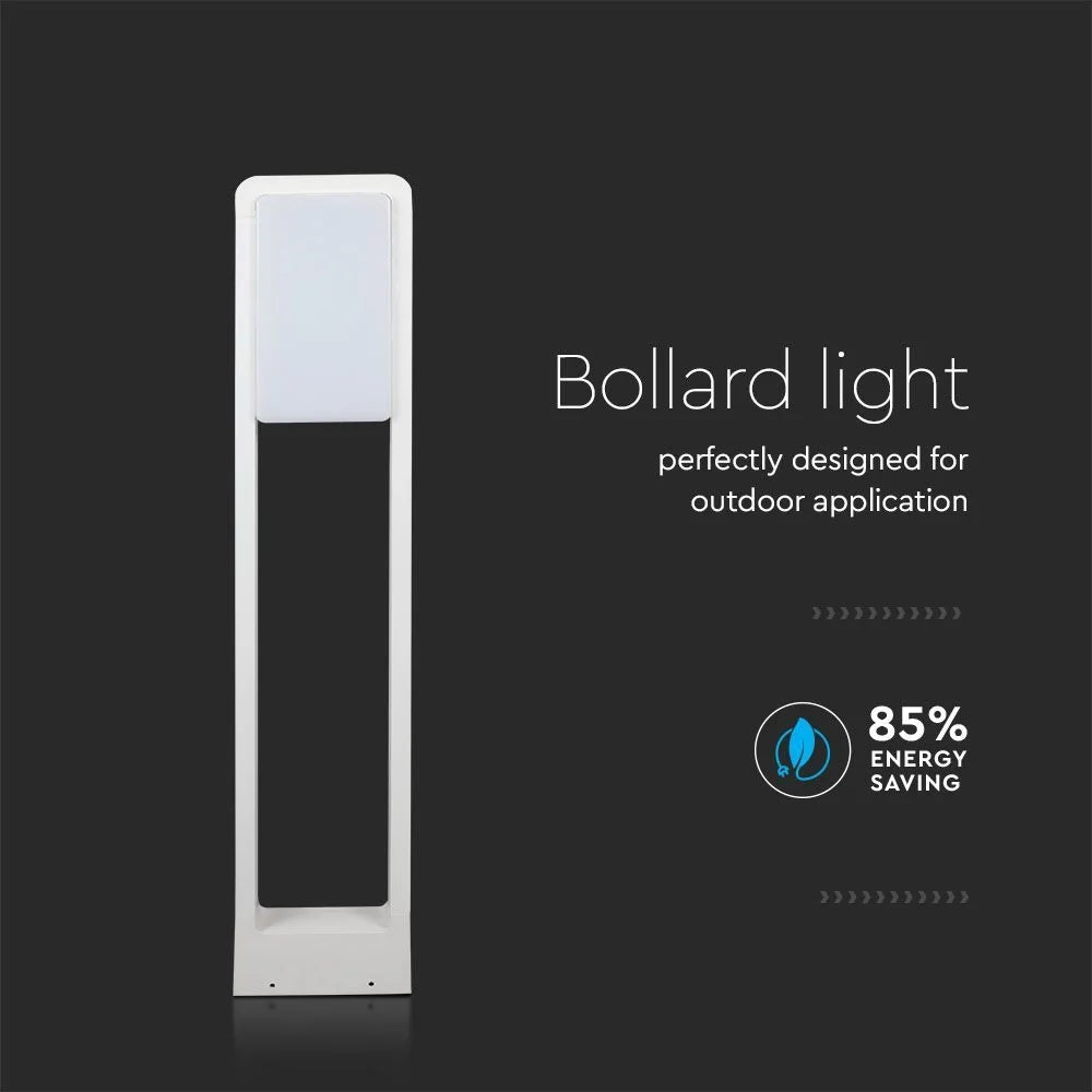 LED-Pollerleuchte V-TAC 10 W Samsung 4000 K IP65 – Gehäuse Weiß