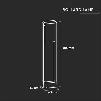 LED-Pollerleuchte V-TAC 10 W Samsung 4000 K IP65 – Gehäuse Weiß
