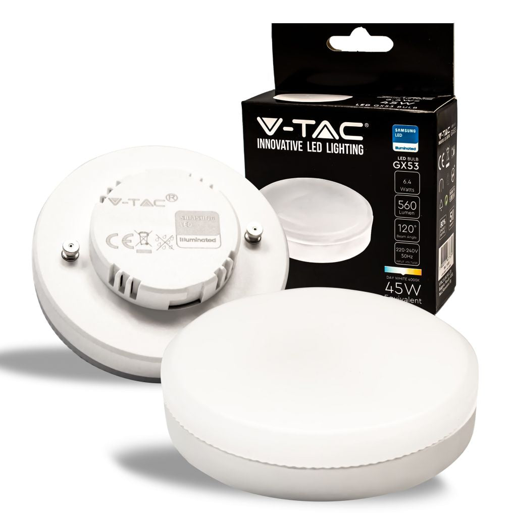 Lampadina LED GX53 6,4W Bianco Naturale 560 lm