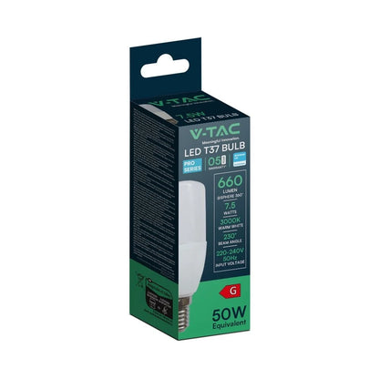 Lampadina LED E14 7.5W T37 4000K Chip Samsung | Luce Naturale