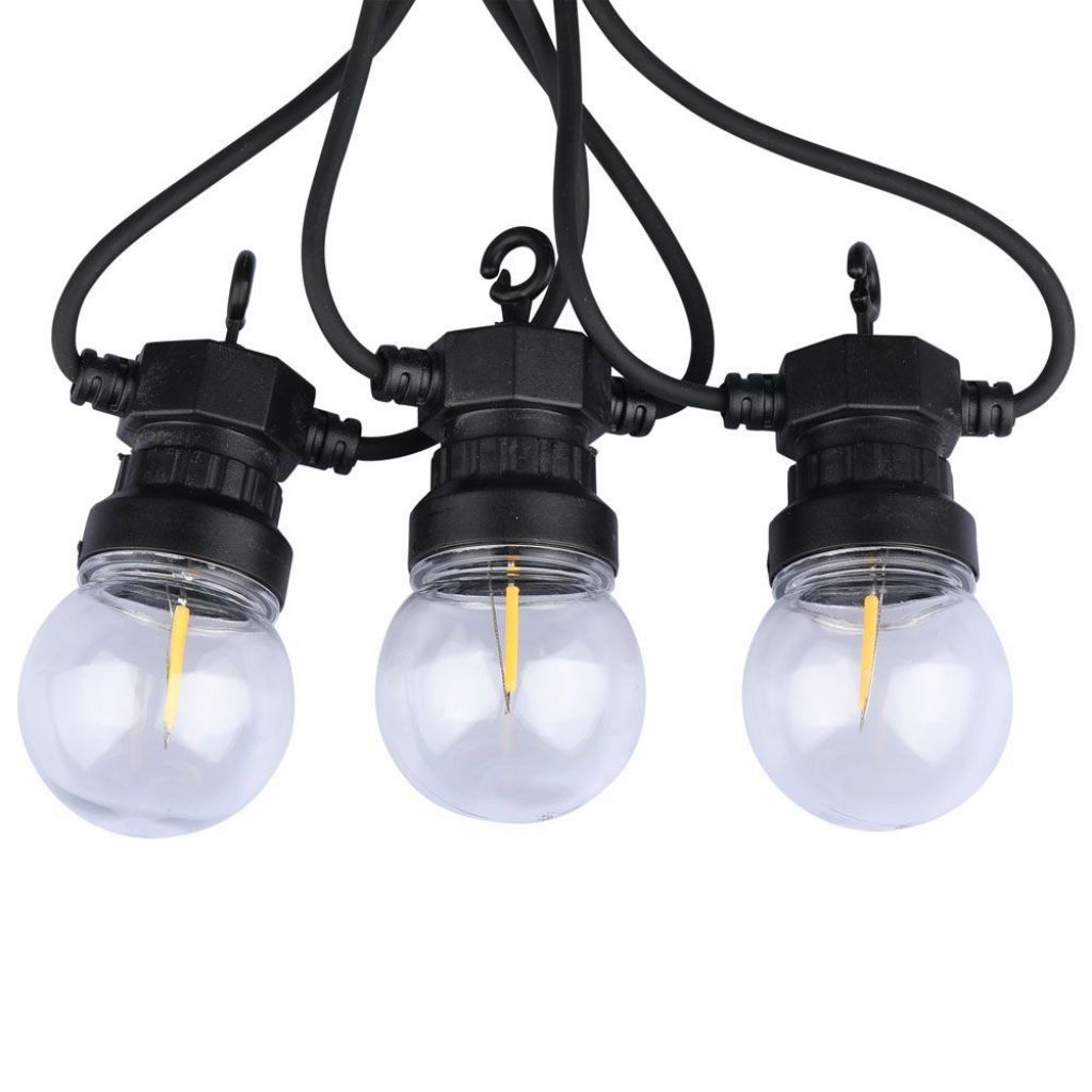 Catenaria LED 5m 10 Lampadine Filamento Bianco Caldo