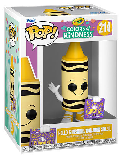 Funko Pop! Crayola Colors Of Kidness (214) Hello Sunshine Vinylfigur 9 cm