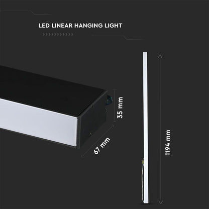 Plafoniera LED Samsung Sospensione 40W Nera Bianco Freddo