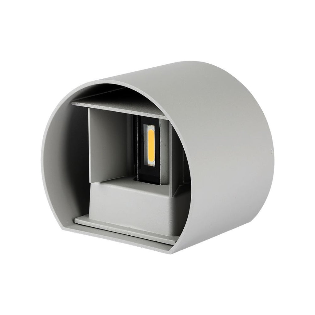 LED-Wandleuchte Doppelstrahl verstellbar 6W IP65 Grau