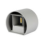 LED Wall Lamp Double Beam Adjustable 6W IP65 Grey