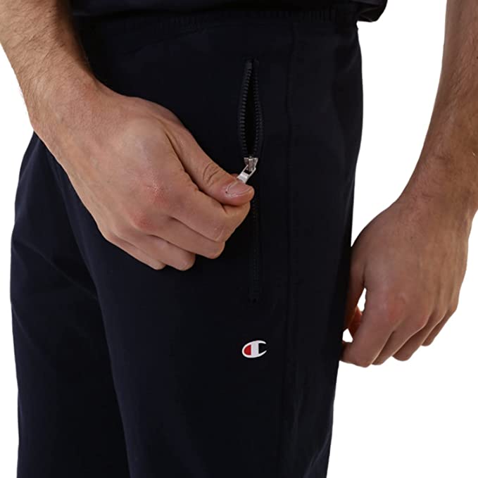 Champion Pantalone sportivo da uomo Legacy Authentic Pro Jersey con cerniera alle tasche 217435 BS501 NNY blu