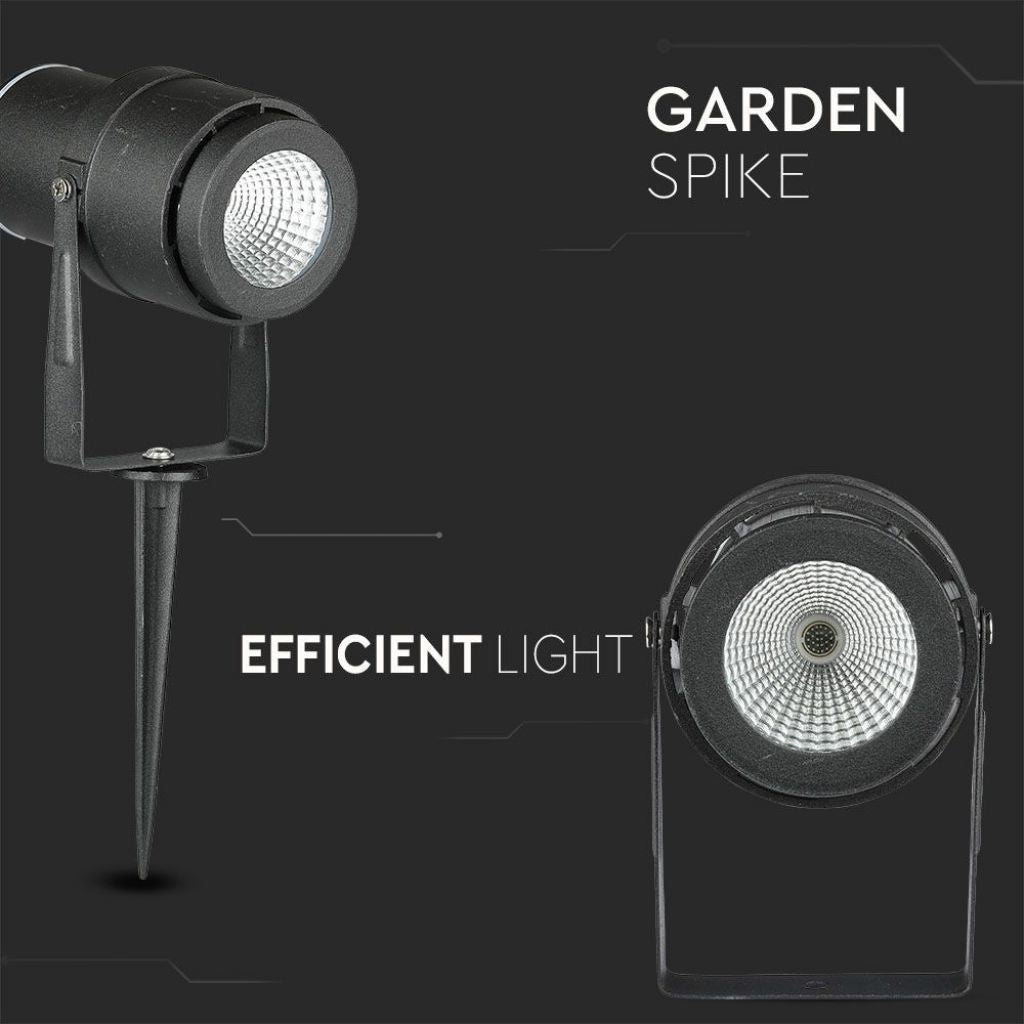LED-Gartenstrahler 12W Schwarz Warmweiß 880lm
