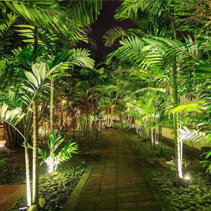 LED-Gartenstrahler 12W Schwarz Warmweiß 880lm