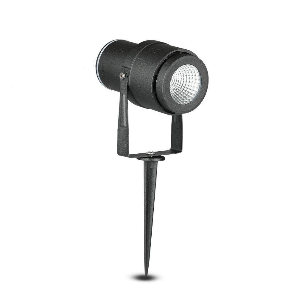 LED-Gartenstrahler 12W Schwarz Warmweiß 880lm