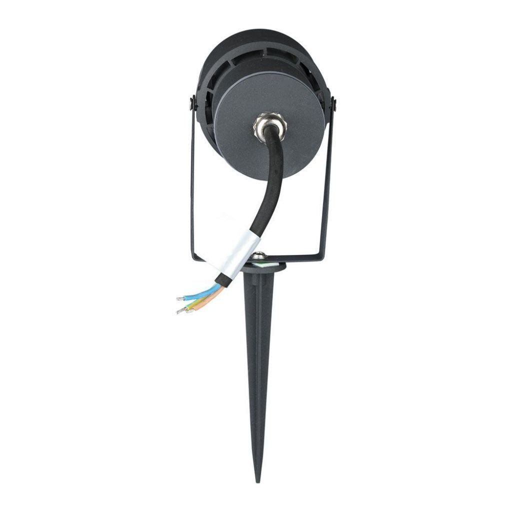 LED Garden Spot Light with Stake 12W Grey 4000K