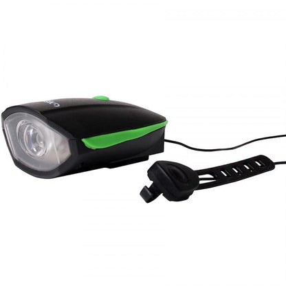 Luce Anteriore Per Bici Con Campanello Fanale Led Bicicletta Faro Torcia Tromba
