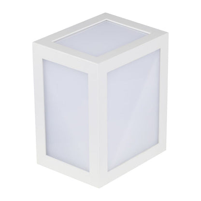 Lanterna LED Muro 12W Quadrata IP65 4000K Bianca V-TAC