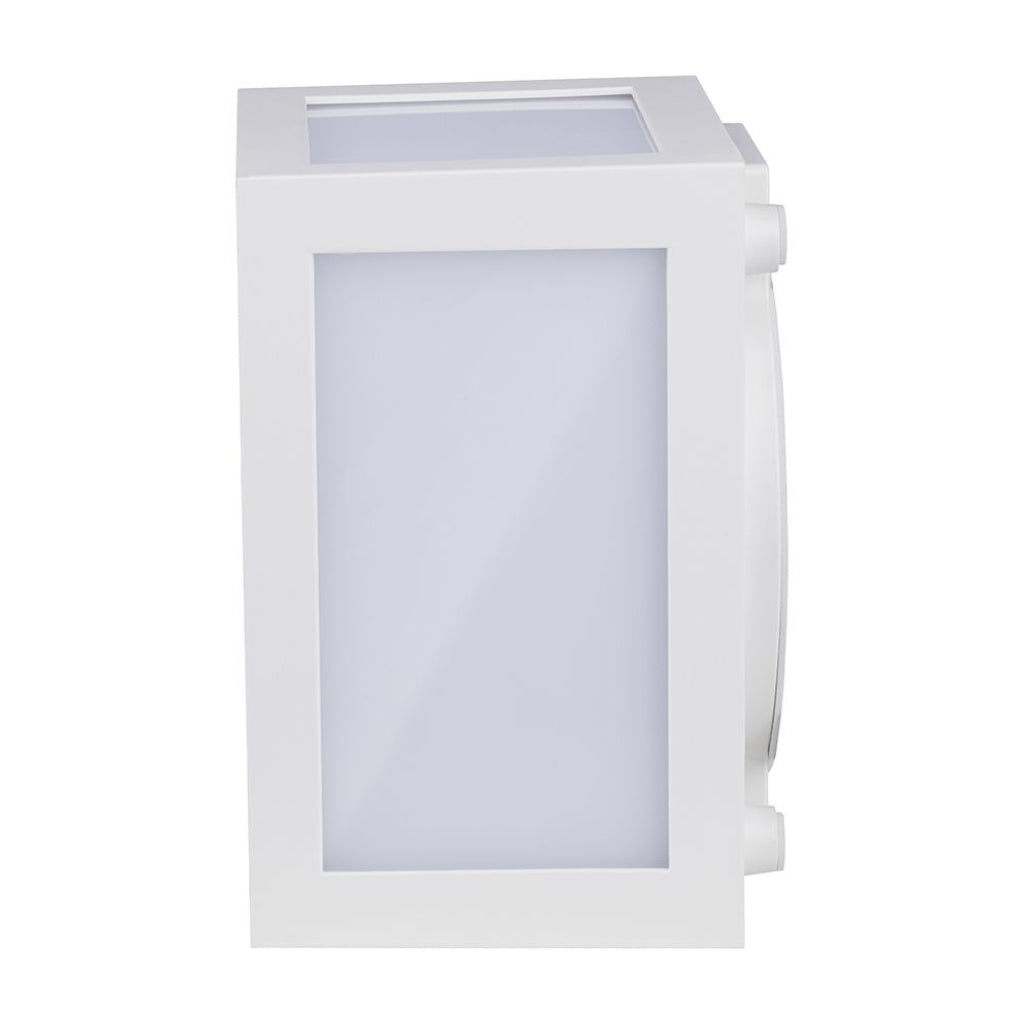 Lanterna LED Muro 12W Quadrata IP65 4000K Bianca V-TAC
