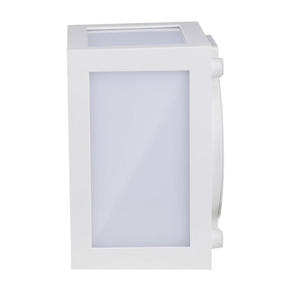 Lanterna LED Muro 12W Quadrata IP65 4000K Bianca V-TAC