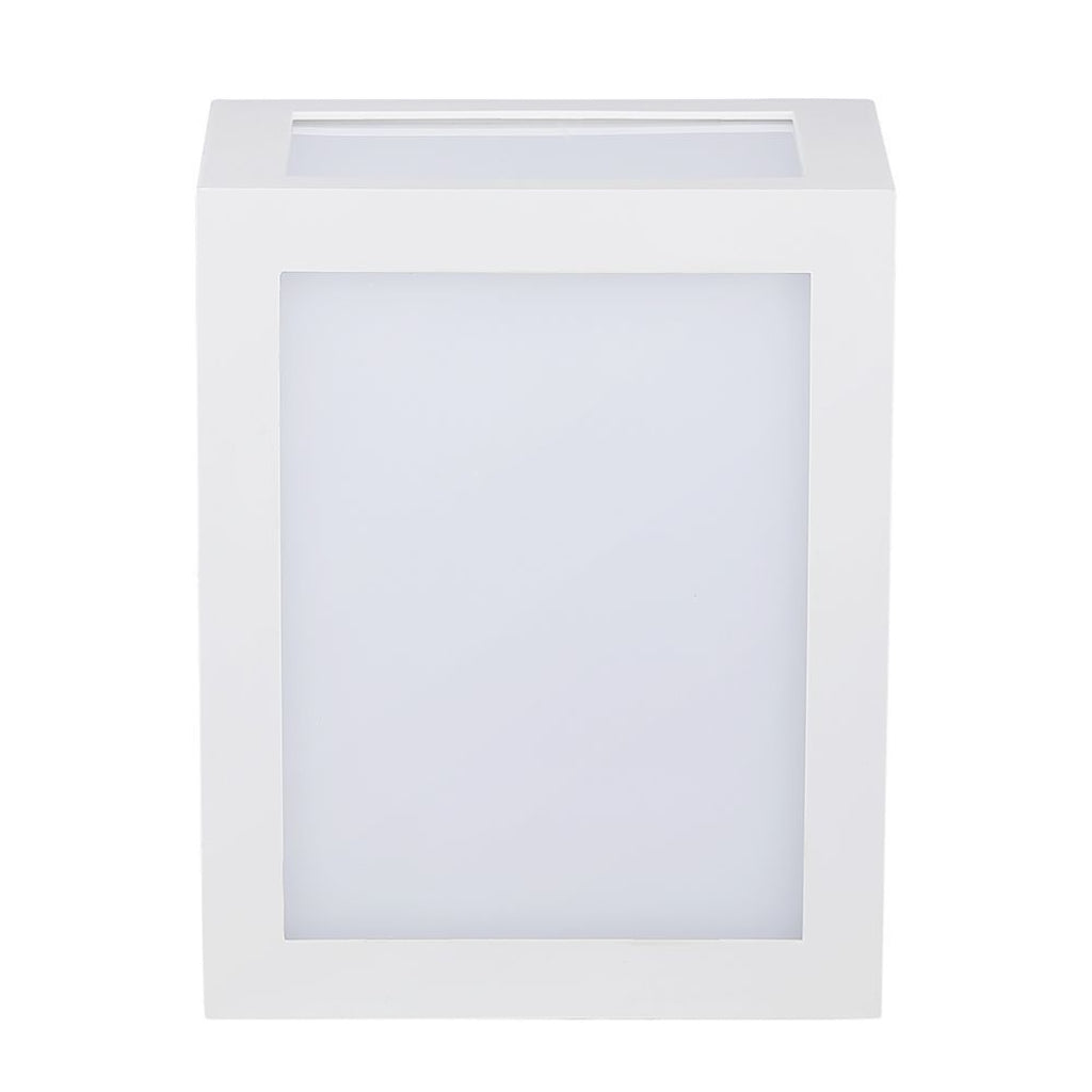 Lanterna LED Muro 12W Quadrata IP65 4000K Bianca V-TAC