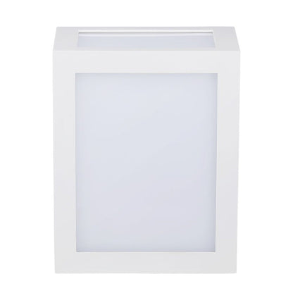 Lanterna LED Muro 12W Quadrata IP65 4000K Bianca V-TAC