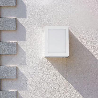 Lanterna LED Muro 12W Quadrata IP65 4000K Bianca V-TAC