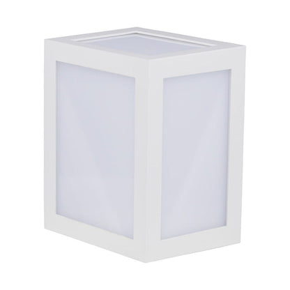 Lanterna LED Muro 12W Quadrata IP65 4000K Bianca V-TAC