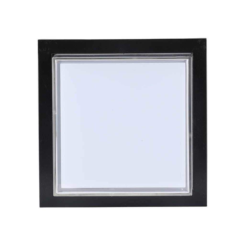 LED Wandleuchte Quadratisch 12W 3000K IP65 Schwarz V-TAC