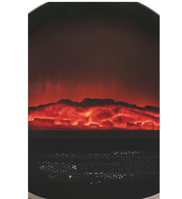 Kooper Marte Heizlüfter Elektrokamin Kaminofen LED Flamme 1500W