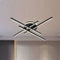 Modern LED Ceiling Light 45 Watt Black Ceiling Lamp Chandelier Warm 3000K