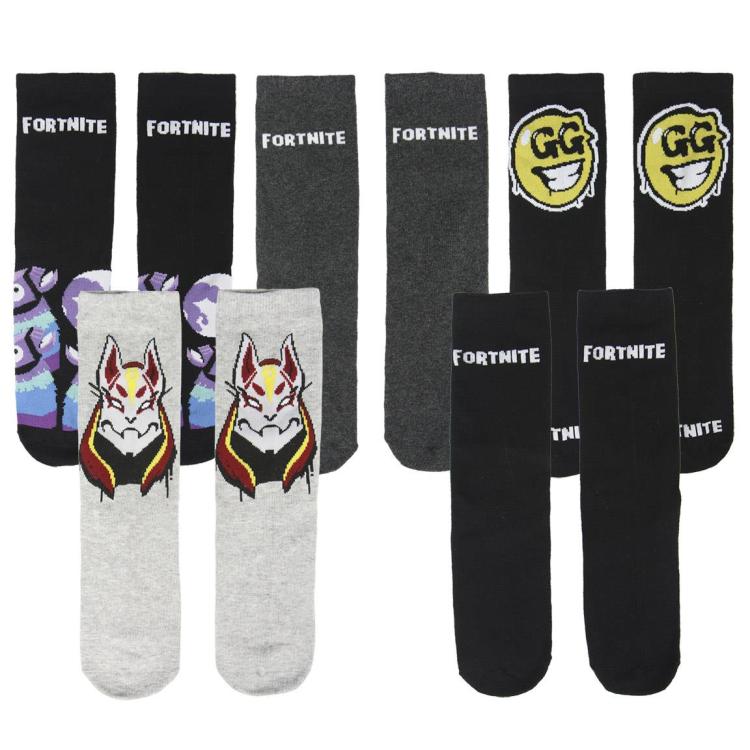 Cerdà Socken (Fortnite) 5 Paar Baumwollsocken Jungen Unisex 35-38 Geschenkbox