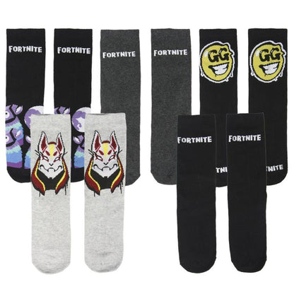 Cerdà Socken (Fortnite) 5 Paar Baumwollsocken Jungen Unisex 35-38 Geschenkbox