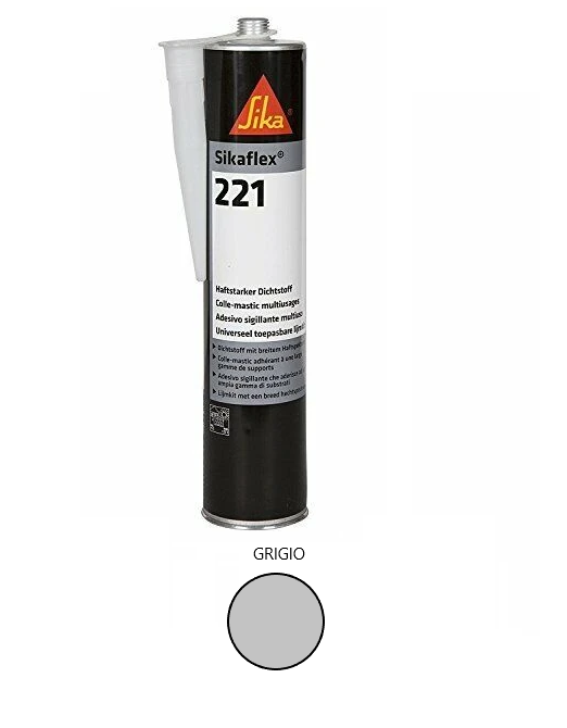 SikaFlex 221 Sigillante Poliuretanico Adesivo Colla Sika Flex Camper Sigilatura