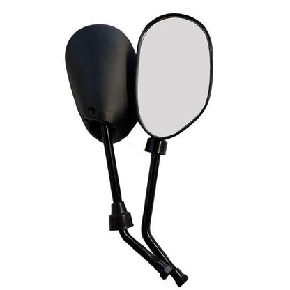Coppia Specchietti 2 Specchi Retrovisori Universali Moto Scooter Nero Dx+Sx M10