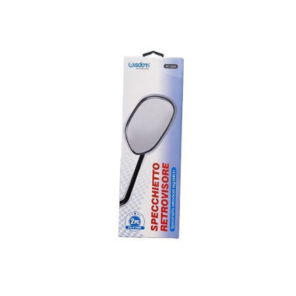 Coppia Specchietti 2 Specchi Retrovisori Universali Moto Scooter Nero Dx+Sx M10