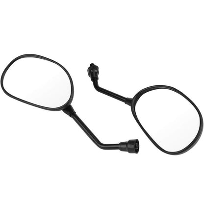 Coppia Specchietti 2 Specchi Retrovisori Universali Moto Scooter Nero Dx+Sx M10