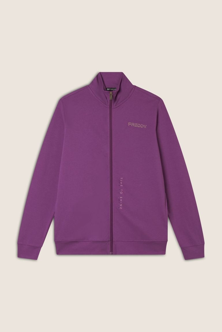 Freddy High Neck Zip-Up Jersey Comfort Sweatshirt S25WCRS2