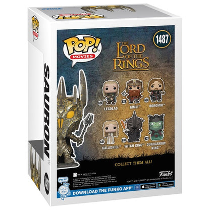 Funko Pop ! Movies Lord Of The Rings - (1487) Sauron Gitd Signore Degli Anelli